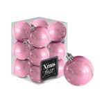 Μπάλες Περλέ ροζ πακ=12τεμ φ4 ø4cm Xmasfest 1133552 - 1 τεμ.