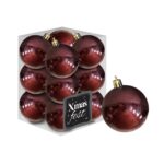 Μπάλες Γυαλιστερές Μπορντώ πακ=12τεμ φ4 ø4cm Xmasfest 1133560 - 1 τεμ.