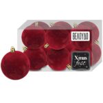 Μπάλες Βελούδινες Μπορντώ πακ=12τεμ φ4 ø4cm Xmasfest 1133569 - 1 τεμ.