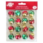Καμπανάκια Σχέδιο Κουκουνάρι σετ=16τεμ 2x2cm Xmasfest 1133614 - 1 τεμ. - Image 2