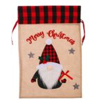 Σάκος Χριστουγέννων Λινάτσα Καρώ 57x38cm Xmasfest 1133623 - 1 τεμ. - Image 2