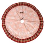 Ποδιά Δέντρου Λινάτσα με Ριγέ Σχέδιο ø120cm Xmasfest 1133630 - 1 τεμ.