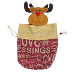 Τσαντάκι Πουγκί Λινάτσα με Φιγούρα Xmas 24x16cm Xmasfest 1133695 - 1 τεμ. - Image 2