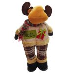 Τάρανδος Όρθιος Πάνινος με Κασκόλ 47x18cm Xmasfest 1133727 - 1 τεμ.