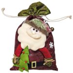 Σάκος Άγιος Βασίλης με Κουδούνι 55x35cm Xmasfest 1133731 - 1 τεμ.