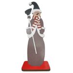 Χιονάνθρωπος Ξύλινος Επιτραπέζιος 19x7x5cm Xmasfest 1133748 - 12 τεμ.