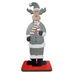 Τάρανδος Ξύλινος Επιτραπέζιος 19x7x5cm Xmasfest 1133749 - 12 τεμ.