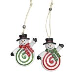 Στολίδι Polyresin Χιονάνθρωπος 8cm Xmasfest 1133753 - 1 τεμ.