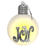 Μπάλα Xmas με φως & Ασημί Αξεσουάρ ø8cm Xmasfest 1133801 - 1 τεμ.