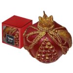 Κερί Ρόδι Χριστουγέννων 9cm Xmasfest 1133846 - 1 τεμ.