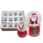 Χιονόμπαλα Άγιος Βασίλης ø8cm Xmasfest 1133892 - 12 τεμ.