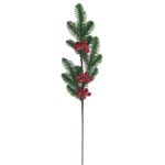 Κλαδί με Χιονισμένα γκι 72cm Xmasfest 1133898 - 1 τεμ.