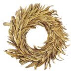 Στεφάνι με Φτερά & Πούπουλα Χρυσό ø50cm Xmasfest 1133905 - 1 τεμ.