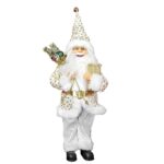Άγιος Βασίλης Αληθοφανής Λευκόχρυσος 60cm Xmasfest 1133918 - 1 τεμ.