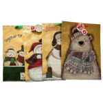 Τσάντα Δώρου Χάρτινη Χριστουγέννων 45x33x13cm Xmasfest 1133924 - 60 τεμ.