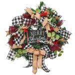 Στεφάνι Χριστουγεννιάτικο Πίνακας Merry Christmas ø30cm Xmasfest 1133967 - 1 τεμ.