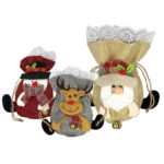 Τσαντάκι Λινάτσα Πουγκί Xmas 26x16cm Xmasfest 1133970 - 1 τεμ.