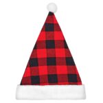 Σκούφος Χριστουγεννιάτικος Καρώ 37x28cm Xmasfest 1133982 - 6 τεμ.