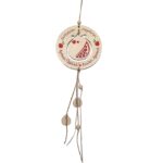 Ρόδι με Ευχές Ξύλινο Κρεμαστό 37x ø13cm Xmasfest 1134015 - 12 τεμ.