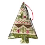 Στολίδι Κρεμαστό Πάνινο Δεντράκι 14x8cm Xmasfest 1134055 - 12 τεμ. - Image 2