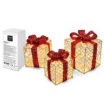 Κουτιά Δώρου 3τεμ. με 145 LED Copper Μπαταρίας 30x25x25cm, 25x20x20cm, 20x15x15cm Xmasfest 1134071 - 1 τεμ.