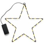 Αστέρι με 30 LED Copper Μπαταρίας Λευκό Θερμό Σταθερή IP20 30x30cm Xmasfest 1134074 - 1 τεμ.