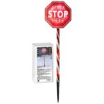 Πινακίδα Santa Stop Here με φως 70x16x1,5cm Xmasfest 1134088 - 1 τεμ.
