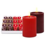 Κερί Κορμός LED 12,5 x ø7,5cm Xmasfest 1134090 - 12 τεμ.