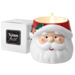 Κερί LED Άγιος Βασίλης Κεραμικός 9x8cm Xmasfest 1134103 - 1 τεμ.