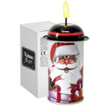 Κερί LED Μεταλλικό Άγιος Βασίλης 14x7cm Xmasfest 1134104 - 1 τεμ.