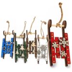 Έλκηθρο με Αστέρια Κρεμαστό 13x4x4cm Xmasfest 1134139 - 24 τεμ.