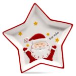 Δίσκος Διακοσμητικός Πορσελάνης Αστέρι Xmas 24x23x3cm Xmasfest 1134172 - 1 τεμ.