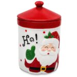 Βάζο Διακοσμητικό Πορσελάνης με Καπάκι Xmas 16,5 x ø10,5cm Xmasfest 1134175 - 1 τεμ.