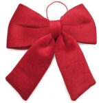 Φιόγκος Γεμισμένος Βελουτέ Κόκκινος 25x20cm Xmasfest 1134178 - 1 τεμ.