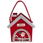 Τσόχινο Καλάθι Xmas με Ξύλινα Decor 20x12x7cm Xmasfest 1134261 - 6 τεμ.