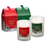 Κερί Αρωματικό σε Γυάλινο Βάζο Xmas 8x7cm Xmasfest 1134275 - 6 τεμ.