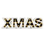 Xmas Ξύλινο Διακοσμητικό με LED 60x15x3cm Xmasfest 1134286 - 1 τεμ.