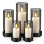 Κεριά LED σε Κηροπήγιο σετ=5τεμ 12,5x6cm /12,5x6cm /13x7,5cm /15x7,5cm /17,5x7,5cm Xmasfest 1134290 - 1 τεμ. - Image 2