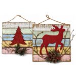 Πινακίδα Xmas Ξύλινη Κρεμαστή 30x31cm Xmasfest 1134297 - 1 τεμ.