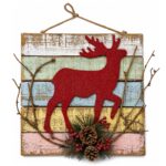 Πινακίδα Xmas Ξύλινη Κρεμαστή 30x31cm Xmasfest 1134297 - 1 τεμ. - Image 2