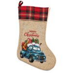 Μπότα Xmas Λινάτσα με Καρό & Σχέδιο 47x26cm Xmasfest 1134298 - 1 τεμ. - Image 2