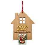 Ημερολόγιο Σπιτάκι Ξύλινο - Plexiglass 18x15cm Xmasfest 1134316 - 1 τεμ.