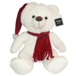 Αρκουδάκι Xmas με Κασκόλ 30cm Xmasfest 113868 - 1 τεμ.