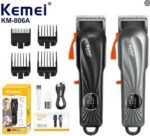 Κουρευτική μηχανή - KM-806A - Kemei - Black - Image 3