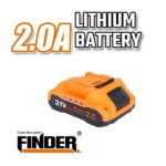Επαναφορτιζόμενη μπαταρία Λιθίου - 21V - 2.0AH - Finder - 197471 - Image 2
